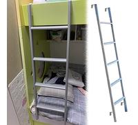 Bunk Bed Ladder Adjustable Twin Bed Bunk Ladder - 116cm/ 130cm/ 140cm/ 150cm Tall, Sturdy Heavy Duty Home Camper Side, Metal Hook-on(150cm/59")
