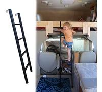 ENHEN Bunk Bed Ladder Black Bunk Bed Ladder for RV Camper Motorhome Home, Floor-standing Twin Bed Side Ladder - 4 Steps/ 5 Steps, Space-Saving Safety Step Ladder (Size : 130cm/50)