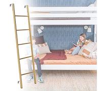 Bunk Bed Ladder RV Twin Bed Bunk Ladder with Hooks, Gold Metal Frame Bed Side Ladder - 116cm/ 130cm/ 140cm/ 150cm, Trailer Travel Universal Climb Ladder (Size : 150cm/59)