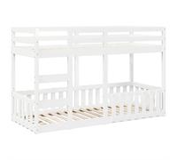 Bunk Bed Loft Bed Kids Bed Frame Mattress Foundation Solid Wood Pine vidaXL [EEK: N/A]