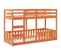 Bunk Bed Loft Bed Kids Bed Frame Mattress Foundation Solid Wood Pine vidaXL [EEK: N/A]