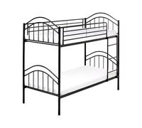 Bunk Bed Metal CHARTRES 90 x 200 cm (EU Single) Black