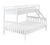 Bunk Bed Pine Wood BIERNE 90/140 x 200 cm White