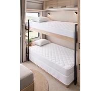 Bunk Bed Waterproof Quilted Mattress Protector Small Single Bed - Super Soft Fitted Mattress Cover, Ideal for Bunk Beds & Caravans