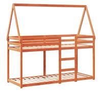 Bunk Bed with Roof Kids Twin Sleeper Bed Frame Loft Bed Solid Wood Pine vidaXL