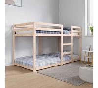 Bunk Bed without Mattress 90x190 cm Single Solid Wood Pine