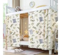 Bunk Blackout Bed Curtains Student Dormitory Bottom Bed Drapes Single Bed Tent Curtain Single Sleeper Cloth Shading Canopy Spread Curtain Privacy Protection Bed Canopy Anti-dust Mosquito Protection
