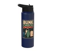 Bunk Check Energy Retro Camp Stainless Steel Insulated Water Bottle