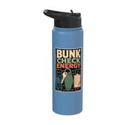 Bunk Check Energy Retro Camp Stainless Steel Insulated Water Bottle