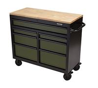 BUNKER® Workbench Roller Tool Cabinet - 7 Drawer, 41, Green