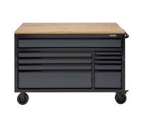 BUNKER BUNKER® 08227 10 Drawer 56" Workbench Roller Tool Cabinet - Grey