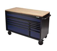 BUNKER® Workbench Roller Tool Cabinet - 10 Drawer, 56, Blue