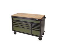 BUNKER BUNKER® 10 Drawer 56" Workbench Roller Tool Cabinet - Green