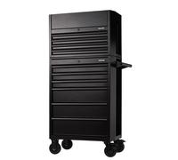 BUNKER 10 Drawer Combined Roller Cabinet and Tool Chest, 26", Black