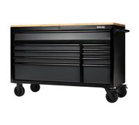 Bunker® 10 Drawer Workbench Roller Tool Cabinet 56in Grey 27220