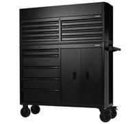 BUNKER 13 Drawer Combined Roller Cabinet and Tool Chest, 52", Black