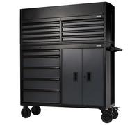 BUNKER 13 Drawer Combined Roller Cabinet and Tool Chest, 52", Grey