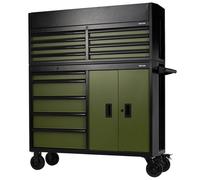 Bunker ® 13 Drawer Combined Roller Cabinet And Tool Chest 52in Green Pk 1 24255