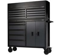Bunker 13 Drawer Roller Cabinet and Tool Chest Combo Black / Grey