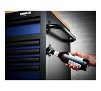 Draper Bunker 15 Drawer Workbench Roller Tool Cabinet, 61", Blue