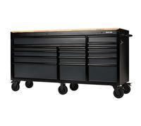 Draper 27242 Bunker 15-Drawer Workbench Roller Tool Cabinet 72" Grey
