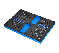 Bunker 17 Piece T Handle Torx and Hex Key Set in EVA Foam Inlay