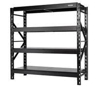 BUNKER 22 Piece 4 Tier Racking Heavy Duty W 1600mm x H 1600mm x D 600mm 24222