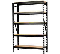Bunker 22 Piece Modular 5 Tier Racking with Hardwood Shelving, 1500mm