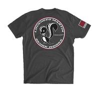BUNKER 27 Skunk Works® T-Shirt - Aviation Graphic Tee - Officially Licensed Lockheed Martin® Apparel, Charcoal, Large