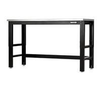 BUNKER 28090 Workbench with Stainless Steel Worktop, 1550mm