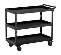 BUNKER 3 Tier Workshop Utility Tool Service Trolley 854mm With Pull Handle 31709