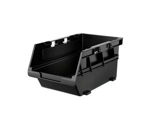 BUNKER® 31773 Stack Storage Bin Set 6pk (Black)