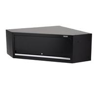 BUNKER 33201 Modular Single Door Corner Wall Cabinet 865 x 860mm Black