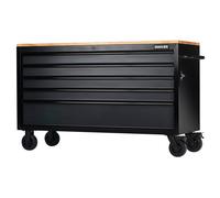 BUNKER 5 Drawer Grey Workbench Roller Tool Cabinet W 1549x H 974 x D 584mm 28343