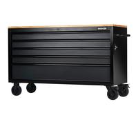 BUNKER 28343 5 Drawer Workbench Roller Tool Cabinet, 61", Grey
