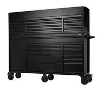 Draper 24253 Bunker 25-Drawer Combined Roller Cabinet & Tool Chest 72" Black