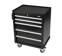 BUNKER Black Modular Mobile Steel Tool Cabinet 5 Drawer 646mm 29792
