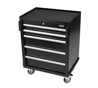 BUNKER Black Modular Mobile Steel Tool Cabinet 5 Drawer 646mm 29792
