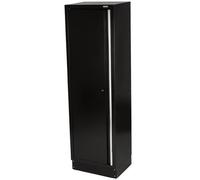 BUNKER Black Modular Tall Floor Cabinet 1 Door W 600 x H 2,000 x D 458mm 33165