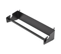 BUNKER Black Paper Towel Roll Holder Attaches To Pegboard W 340 x H 76mm 07433