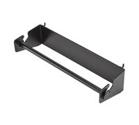 BUNKER Black Paper Towel Roll Holder Attaches To Pegboard W 340 x H 76mm 07433