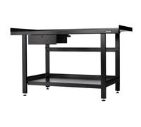 BUNKER Black Steel Workbench with Drawer 1550mm Capacity 295kg 21264