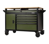 BUNKER Green Roller Tool Cabinet 14 Drawer 48" Multi-Functional Workbench 08269