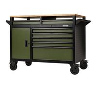 Draper 08269 BUNKER 14 Drawer Multi-Functional Workbench Roller Tool Cabinet, 48