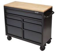BUNKER® Grey 7 Drawer Workbench Roller Tool Cabinet - 41in