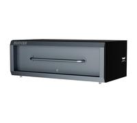 BUNKER® K1 Heavy-Duty Stacking Toolbox - Lockable Van Vault Storage Drawer - Compatible AirTag Holder, Foam-Lined Smooth Glide Drawer, Fixing Points - Sold Secure & Secured by Design Certified - Grey