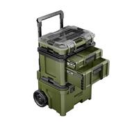 BUNKER Load-Up 3-in-1 Rolling Tool Box System - Heavy-Duty Modular Tool Storage with Wheels, Auto-Lock Drawers, IP65 Waterproof & Impact Resistant