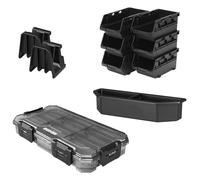 BUNKER Load-Up Accessory Kit 3 - Waterproof Organiser, Stackable Storage Bins, Nest Bin & Side Rail Hooks - IP65 Protection, High-Impact Design, Modular Tool Storage System