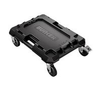 BUNKER Load-Up Dolly - Heavy-Duty Mobile Base with Swivel Castor Wheels & Brakes, Tie-Down Point, Impact-Resistant Tool Storage Platform