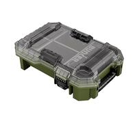 BUNKER Load-Up Half Organiser Tool Box 393mm - IP65 Water & Dust Resistant, High-Impact Storage, Transparent Lid, Carry Handle, Modular Tool System